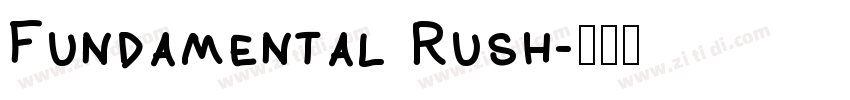 Fundamental Rush字体转换